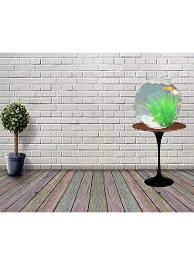 Somil Clear & Transparent Decorative Glass Fish Pot for Zoom View, Indoor Home, Room, Table Top, Dia -6 Inch, 15 X 15 X 15 Cm - Image 3